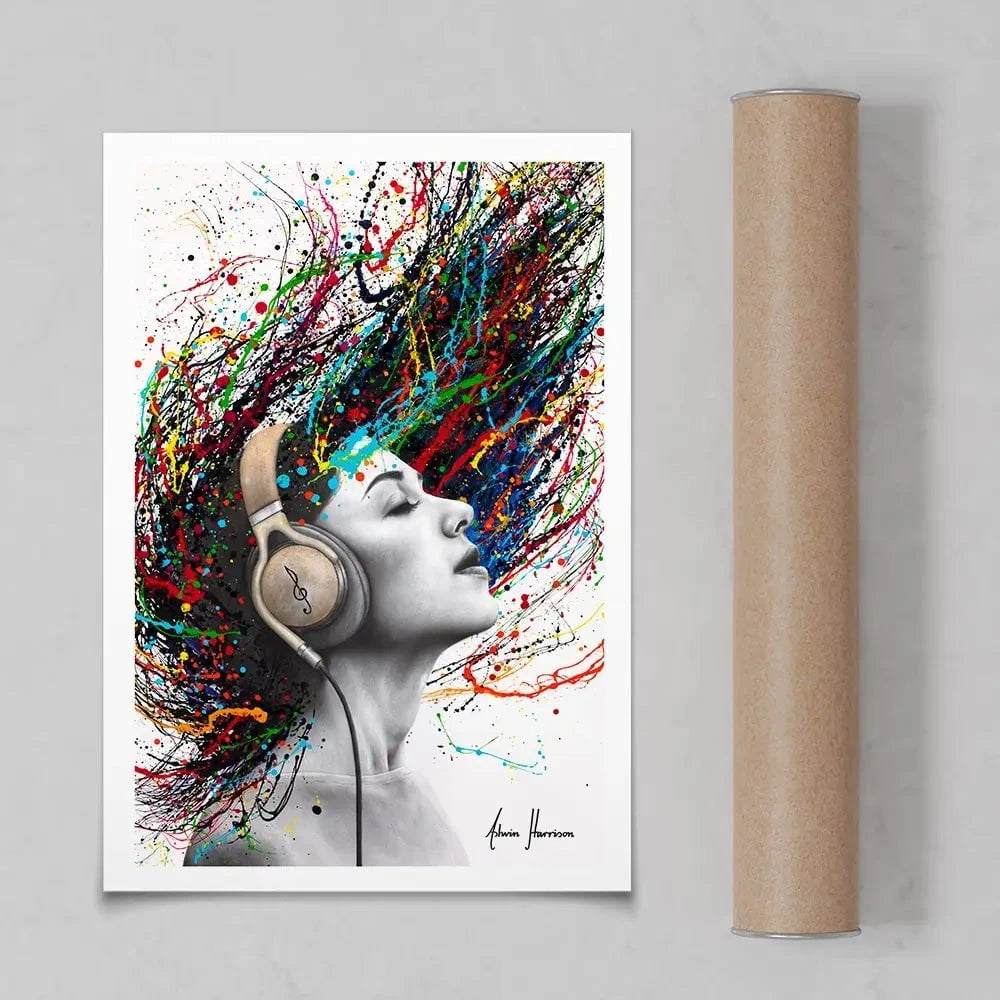 Playing Her Tune Art Print Playing Her Tune Art Print wall art product Ashvin Harrison