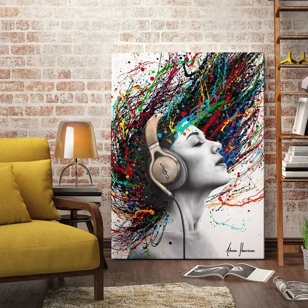 Playing Her Tune Canvas Print Playing Her Tune Canvas Print wall art product Ashvin Harrison