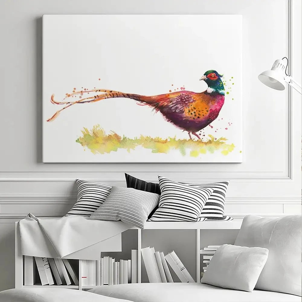 Pleasant Pheasant Canvas Print Pleasant Pheasant Canvas Print wall art product Kamieshkova / Shutterstock