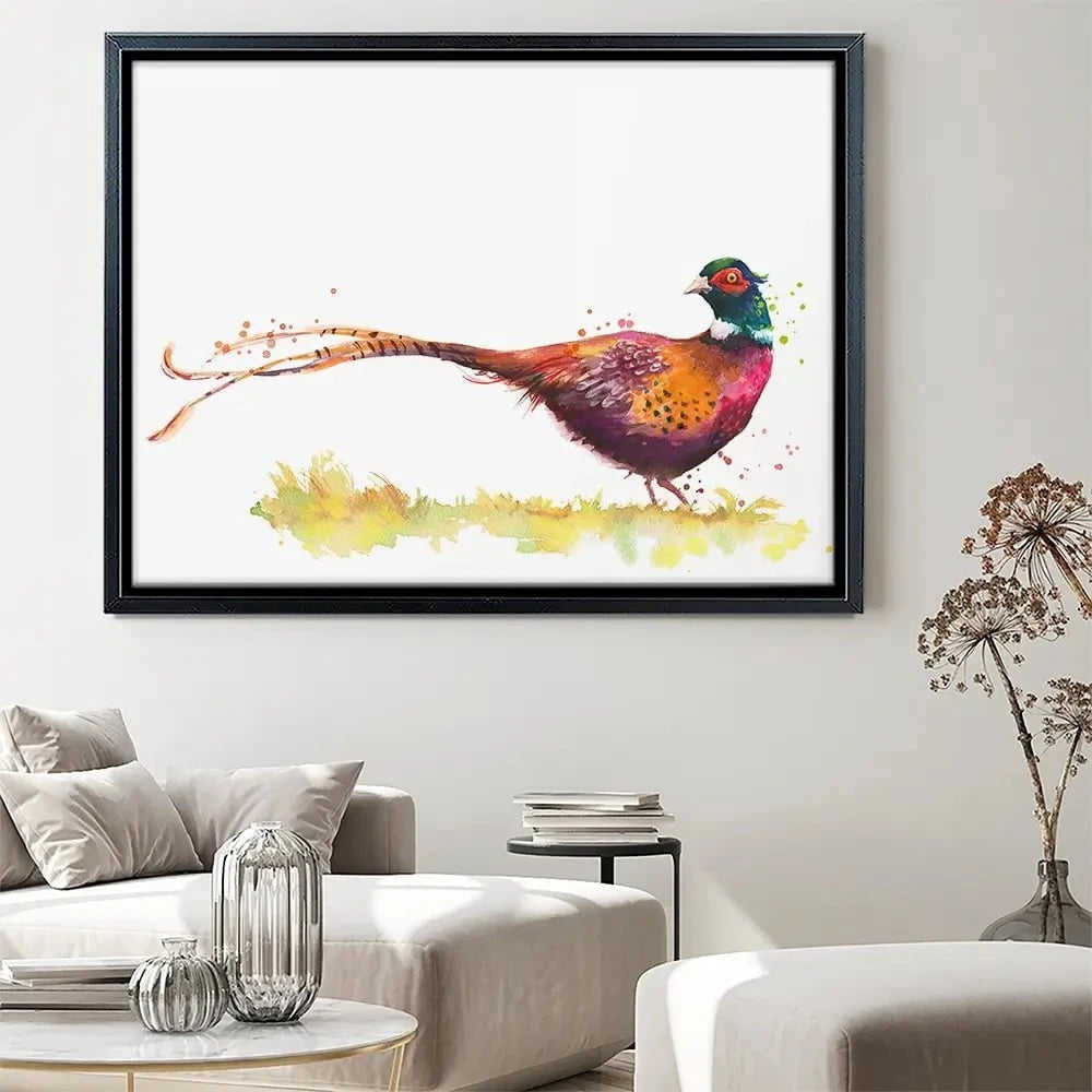 Pleasant Pheasant Canvas Print Pleasant Pheasant Canvas Print wall art product Kamieshkova / Shutterstock