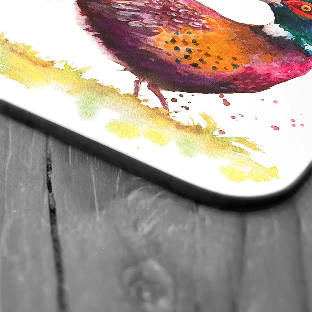 Pleasant Pheasant Coaster Set Pleasant Pheasant Coaster Set wall art product Kamieshkova / Shutterstock