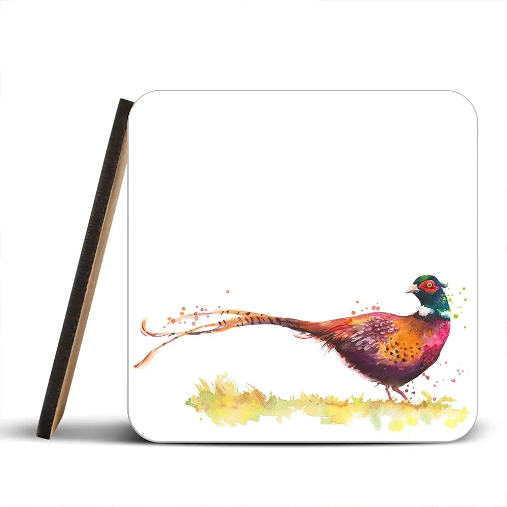 Pleasant Pheasant Coaster Set Pleasant Pheasant Coaster Set wall art product Kamieshkova / Shutterstock