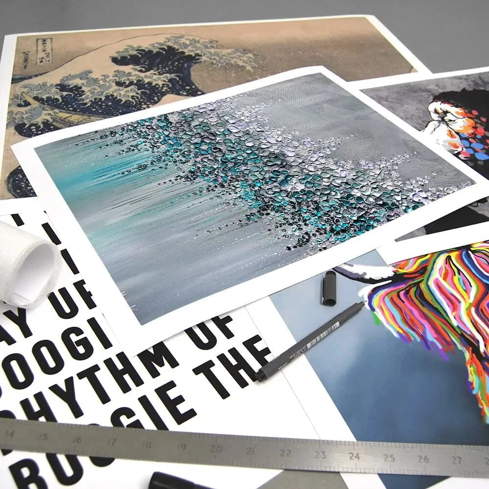 Please Me Grey Art Print Please Me Grey Art Print wall art product Nada Khatib