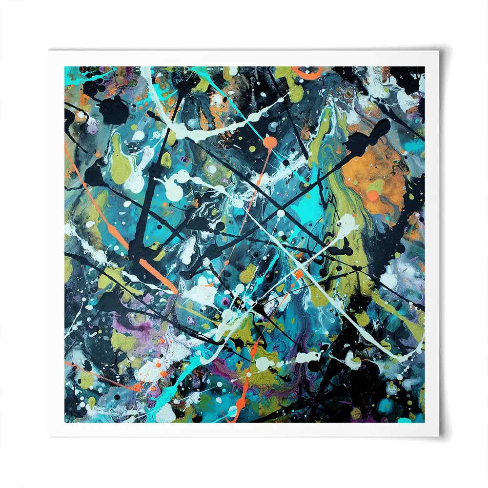 Pollock Style 2 Square Art Print Pollock Style 2 Square Art Print wall art product vector owl / Shutterstock