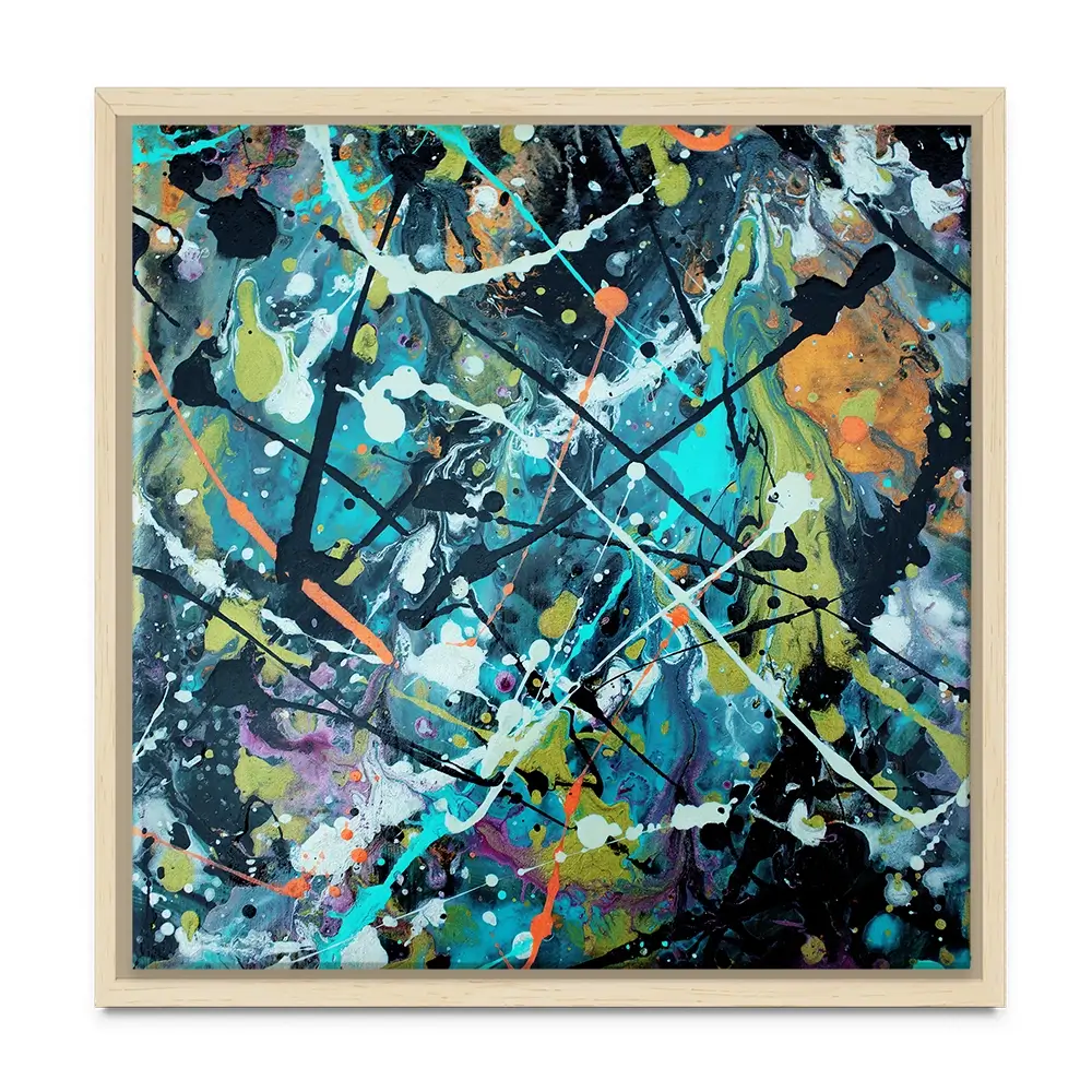Pollock Style 2 Square Canvas Print Pollock Style 2 Square Canvas Print wall art product vector owl / Shutterstock