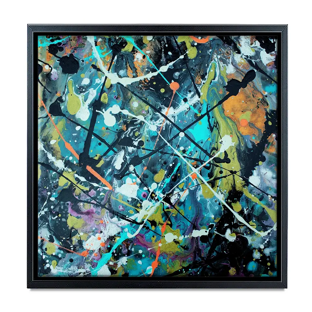 Pollock Style 2 Square Canvas Print Pollock Style 2 Square Canvas Print wall art product vector owl / Shutterstock