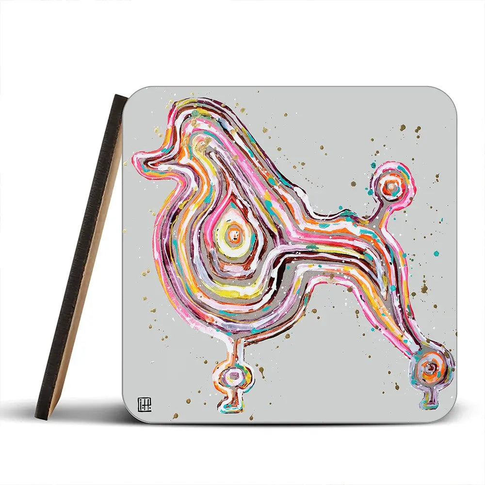 Poodle Coaster Set Poodle Coaster Set wall art product Studio Paint-Ing