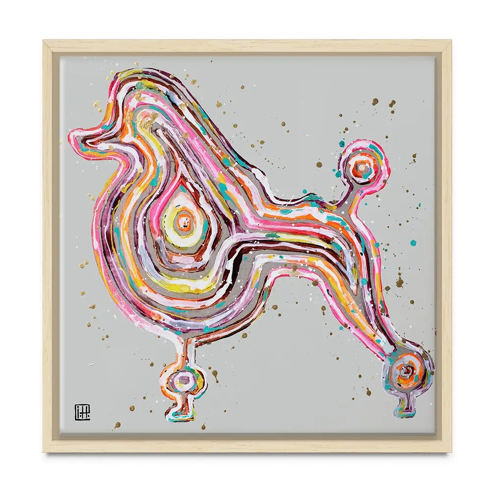Poodle Square Canvas Print Poodle Square Canvas Print wall art product Studio Paint-Ing