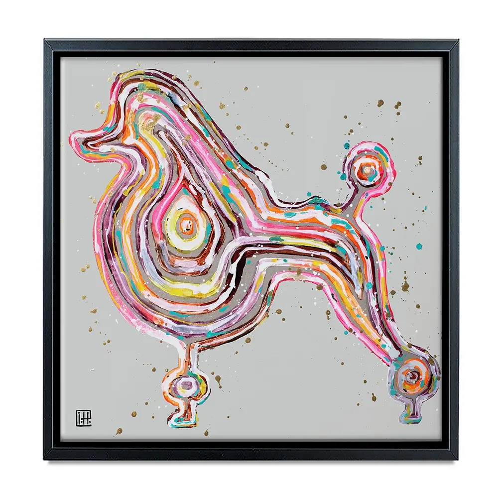 Poodle Square Canvas Print Poodle Square Canvas Print wall art product Studio Paint-Ing