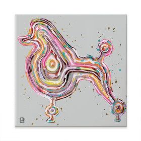 Poodle Square Canvas Print Poodle Square Canvas Print wall art product Studio Paint-Ing