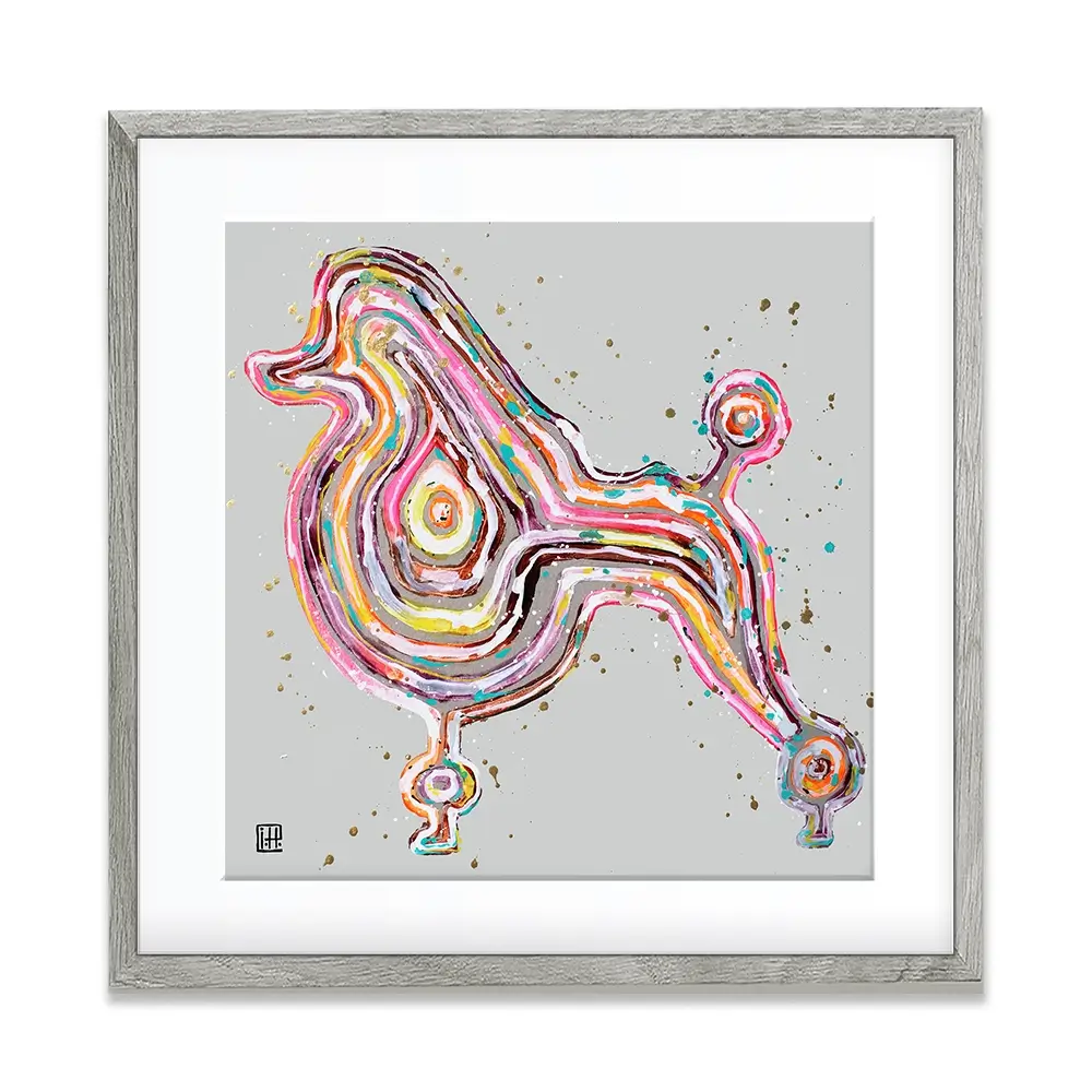 Poodle Square Framed Art Print Poodle Square Framed Art Print wall art product Studio Paint-Ing