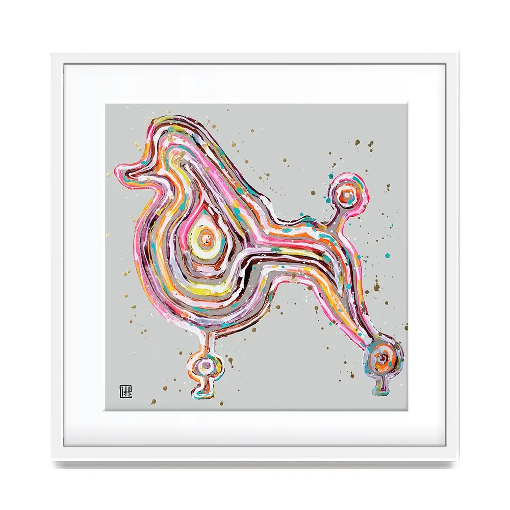 Poodle Square Framed Art Print Poodle Square Framed Art Print wall art product Studio Paint-Ing