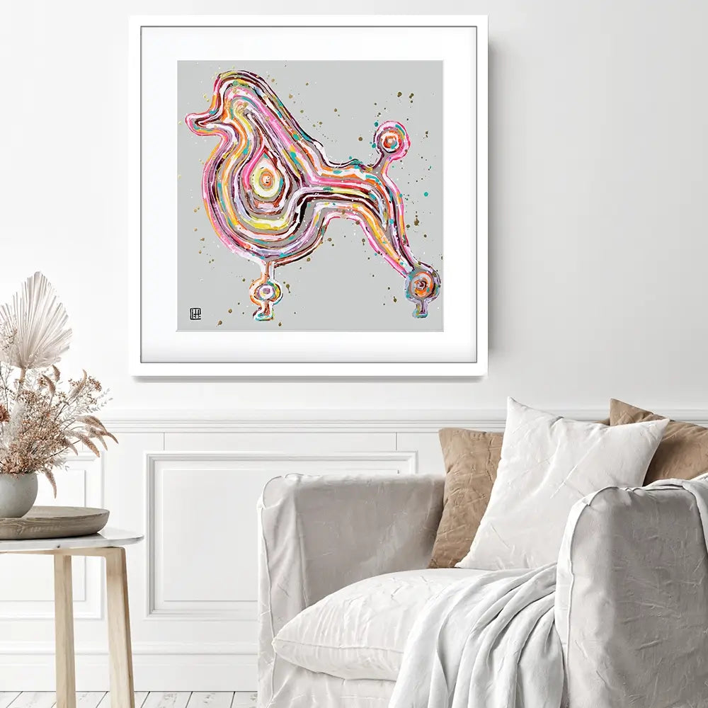 Poodle Square Framed Art Print Poodle Square Framed Art Print wall art product Studio Paint-Ing
