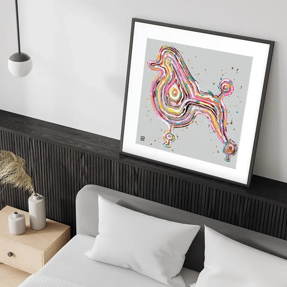 Poodle Square Framed Art Print Poodle Square Framed Art Print wall art product Studio Paint-Ing