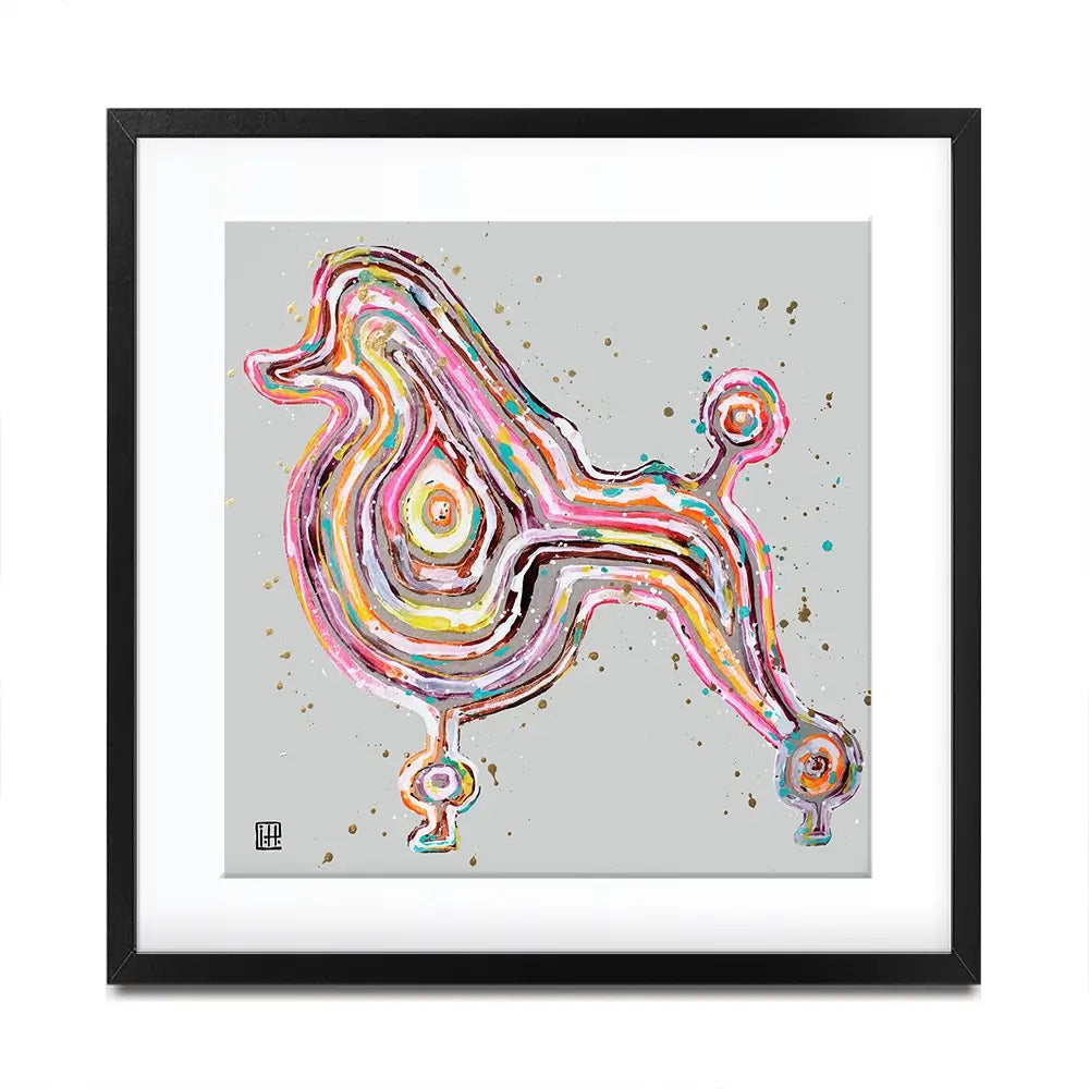 Poodle Square Framed Art Print Poodle Square Framed Art Print wall art product Studio Paint-Ing