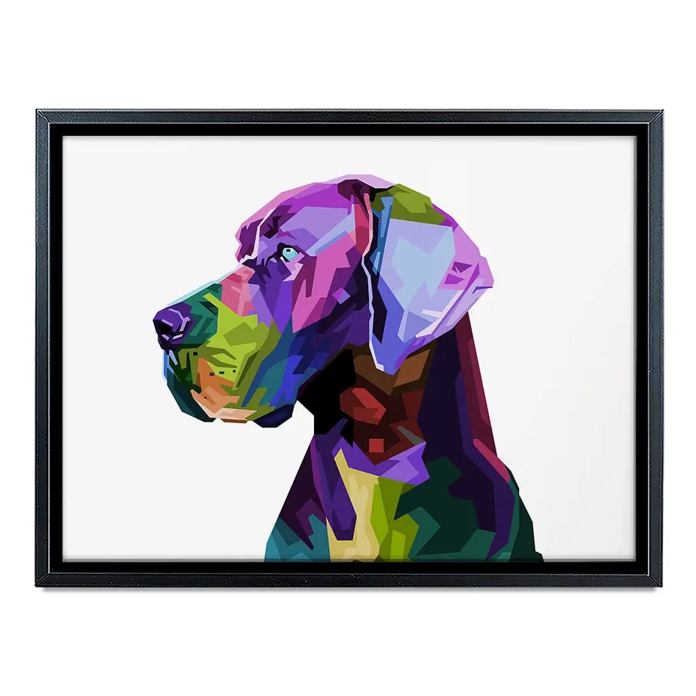 Pop Art Great Dane Canvas Print Pop Art Great Dane Canvas Print wall art product rainbow zoo / Shutterstock