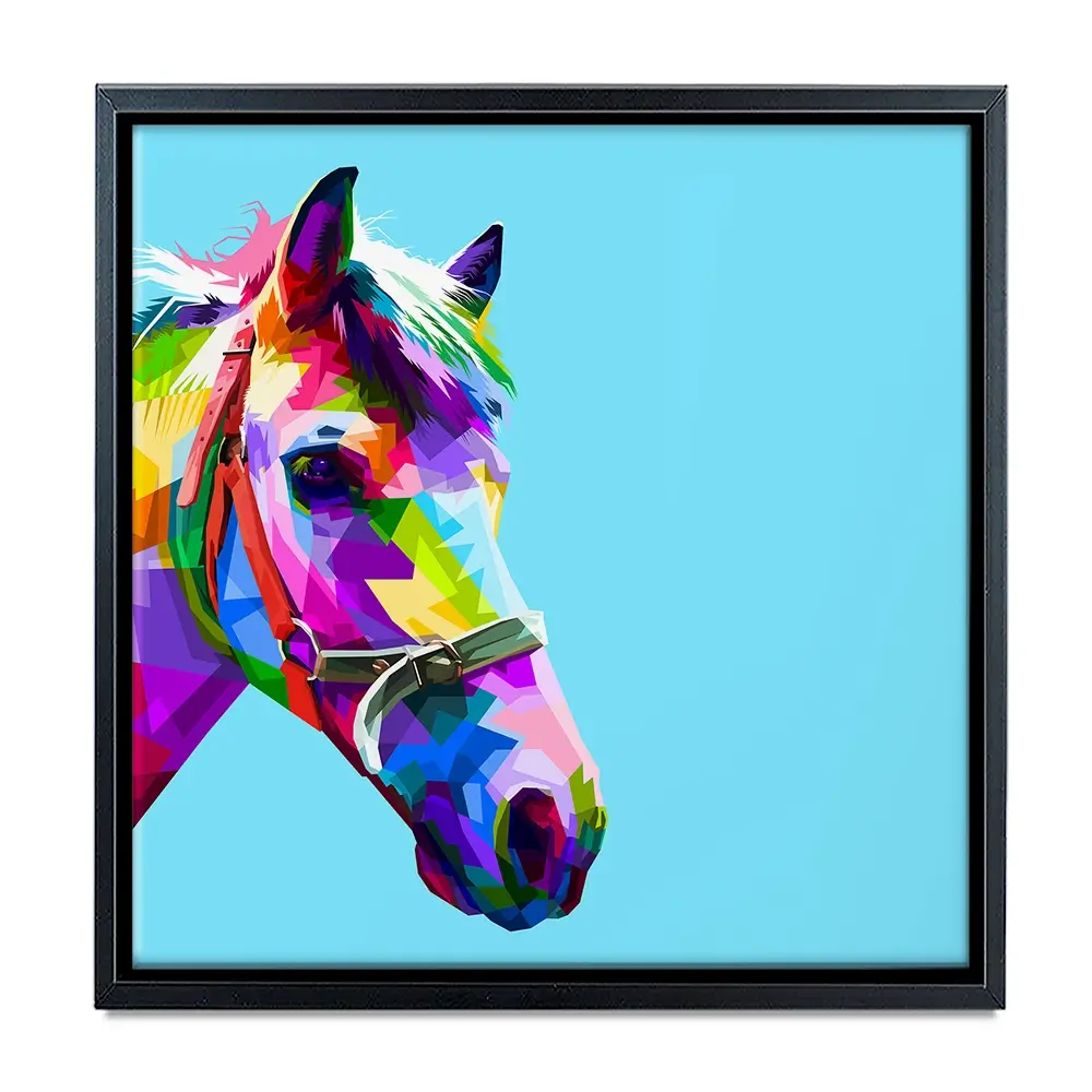 Pop Art Horse Canvas Print Pop Art Horse Canvas Print wall art product rainbow zoo / Shutterstock