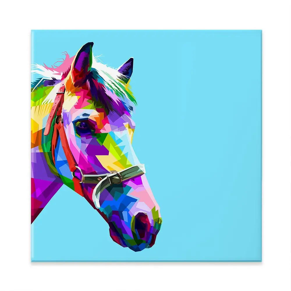 Pop Art Horse Canvas Print Pop Art Horse Canvas Print wall art product rainbow zoo / Shutterstock