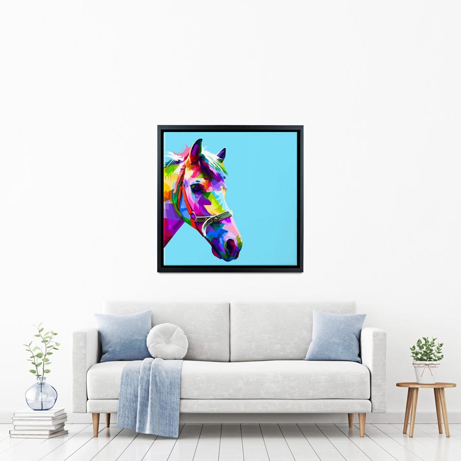 Pop Art Horse Canvas Print wall art product rainbow zoo / Shutterstock