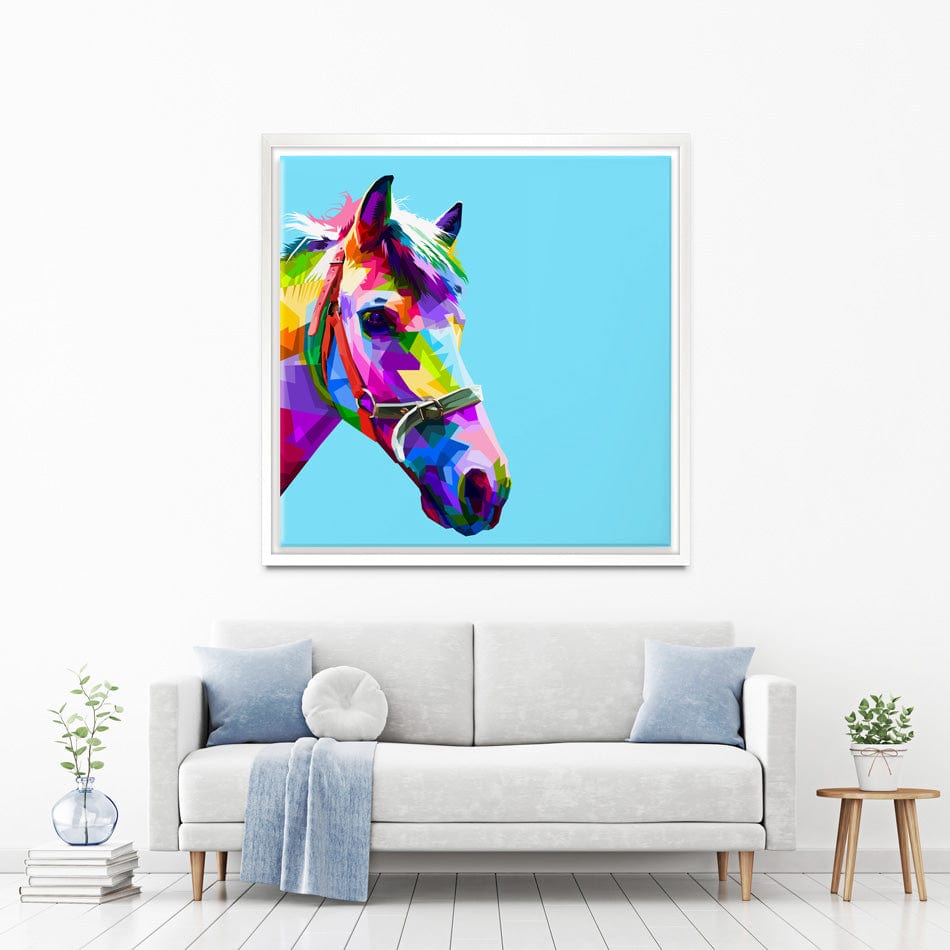 Pop Art Horse Canvas Print wall art product rainbow zoo / Shutterstock