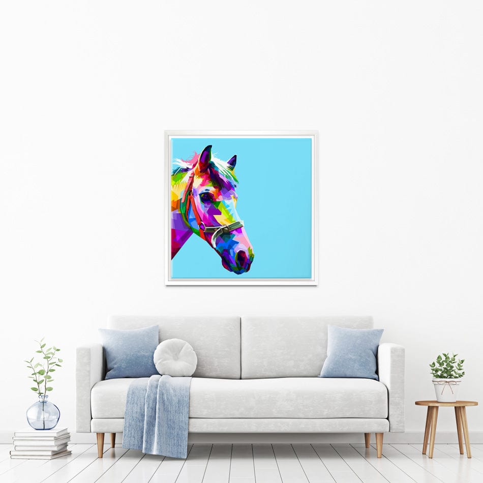 Pop Art Horse Canvas Print wall art product rainbow zoo / Shutterstock