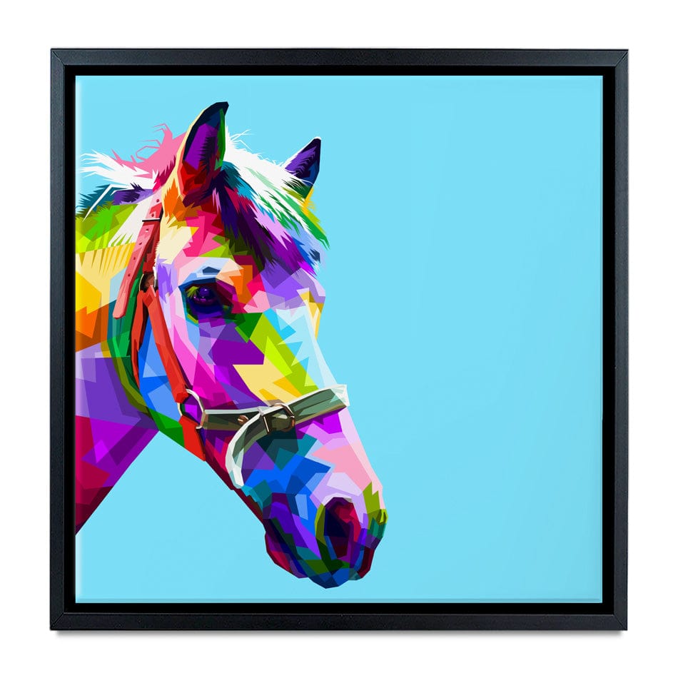 Pop Art Horse Canvas Print wall art product rainbow zoo / Shutterstock
