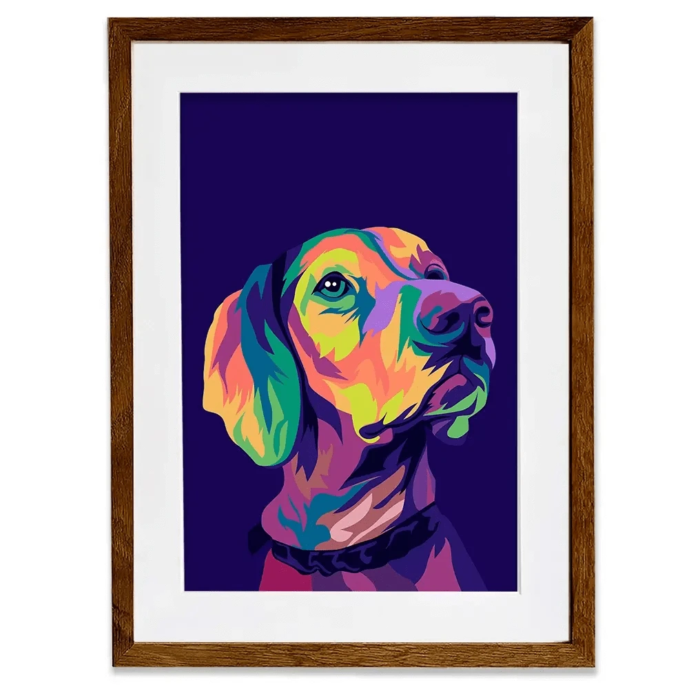Pop Art Labrador Retriever Framed Art Print Pop Art Labrador Retriever Framed Art Print wall art product Zero05Ard / Shutterstock