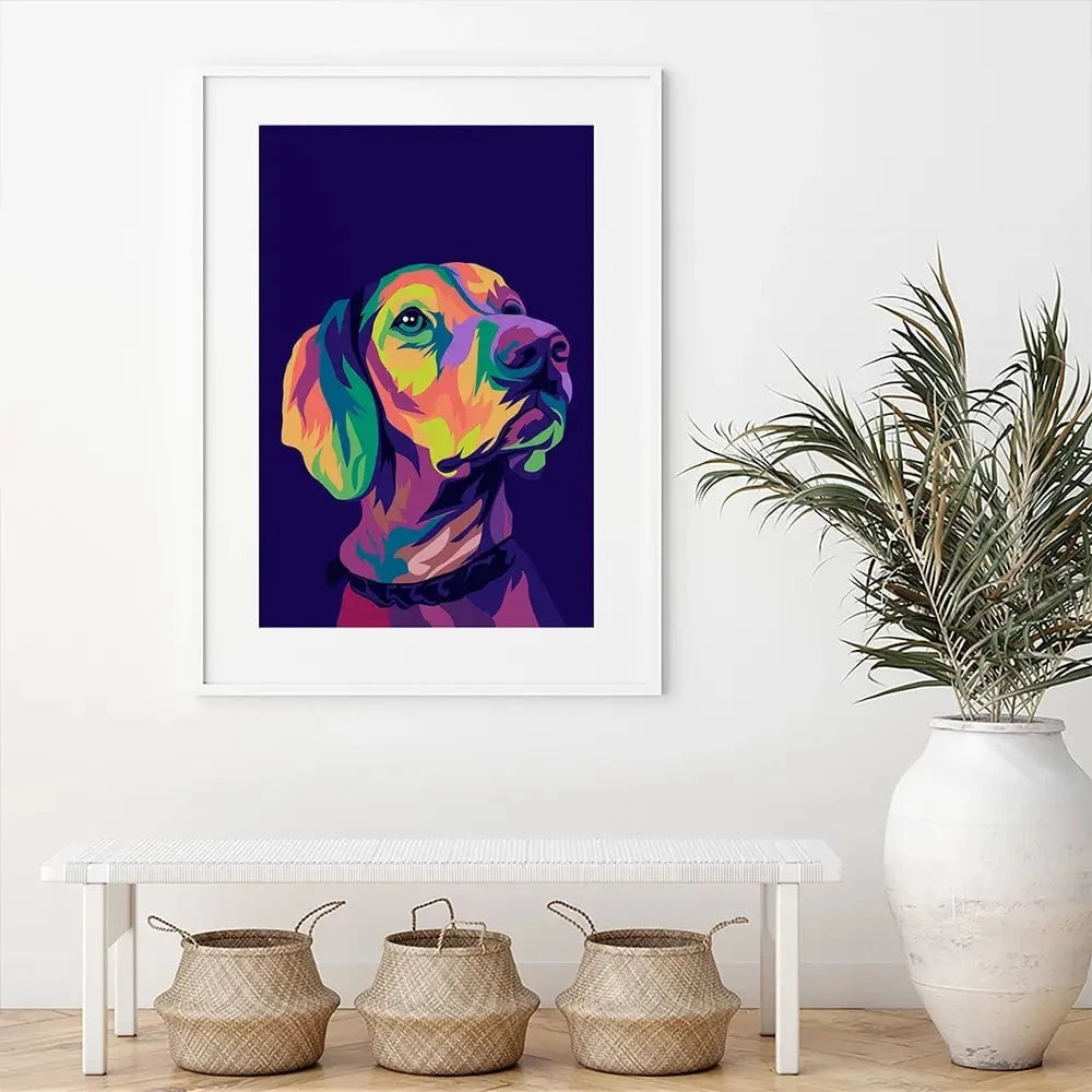 Pop Art Labrador Retriever Framed Art Print Pop Art Labrador Retriever Framed Art Print wall art product Zero05Ard / Shutterstock