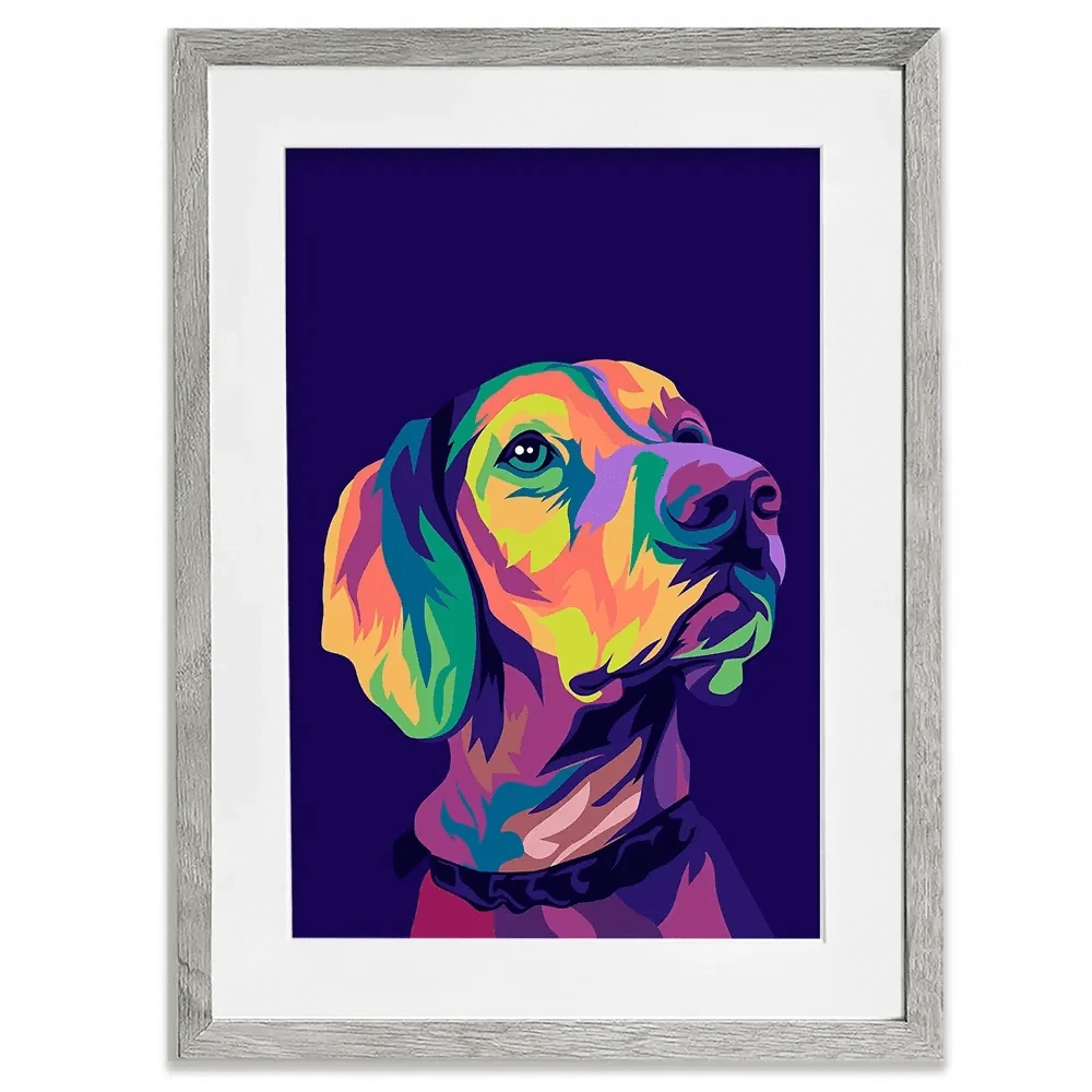 Pop Art Labrador Retriever Framed Art Print Pop Art Labrador Retriever Framed Art Print wall art product Zero05Ard / Shutterstock