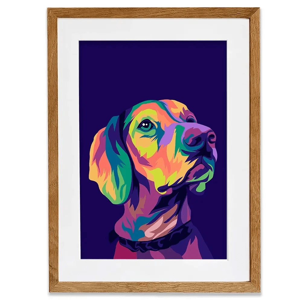 Pop Art Labrador Retriever Framed Art Print Pop Art Labrador Retriever Framed Art Print wall art product Zero05Ard / Shutterstock