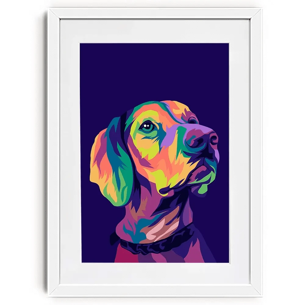Pop Art Labrador Retriever Framed Art Print Pop Art Labrador Retriever Framed Art Print wall art product Zero05Ard / Shutterstock