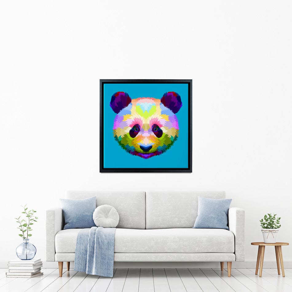 Pop Art Panda Canvas Print wall art product rainbow zoo / Shutterstock