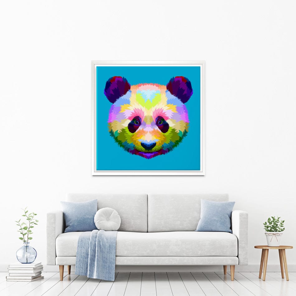 Pop Art Panda Canvas Print wall art product rainbow zoo / Shutterstock