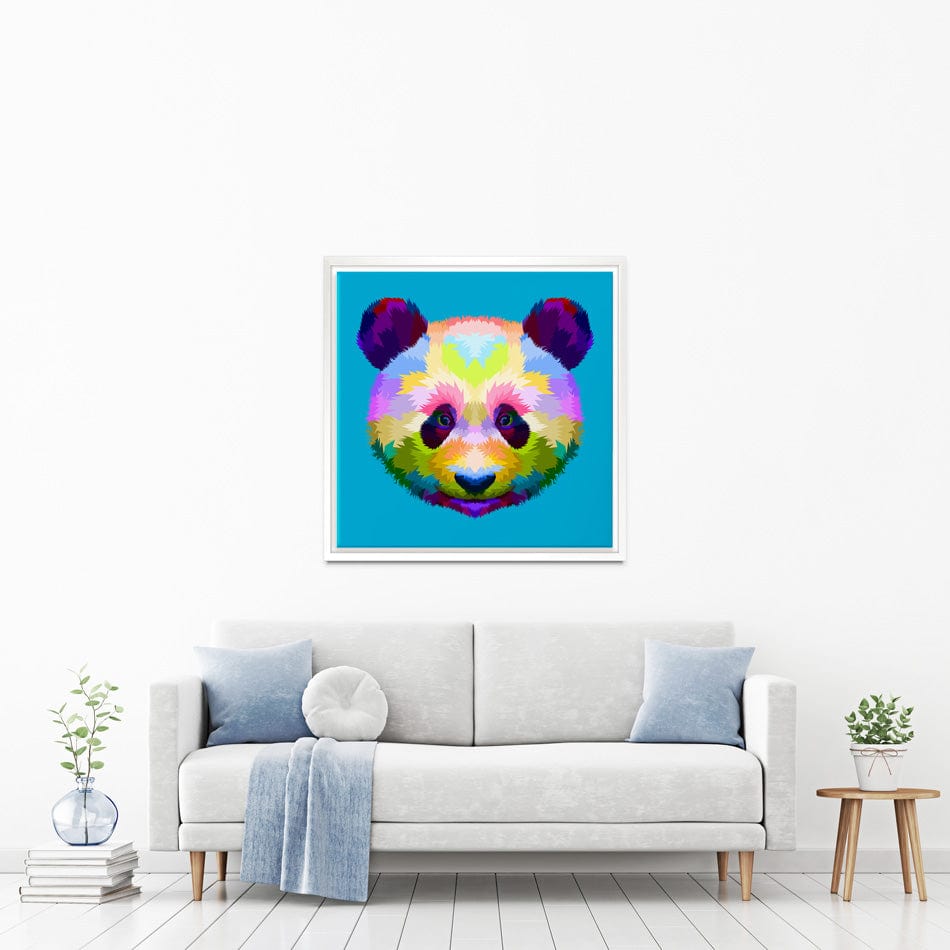 Pop Art Panda Canvas Print wall art product rainbow zoo / Shutterstock