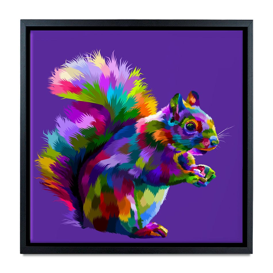 Pop Art Squirrel Canvas Print wall art product rainbow zoo / Shutterstock