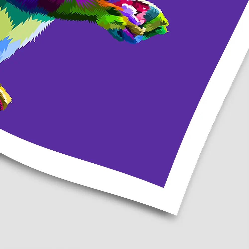 Pop Art Squirrel Square Art Print Pop Art Squirrel Square Art Print wall art product rainbow zoo / Shutterstock