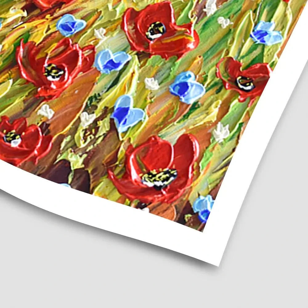 Poppies At Sunset Art Print Poppies At Sunset Art Print wall art product Olga Tkachyk