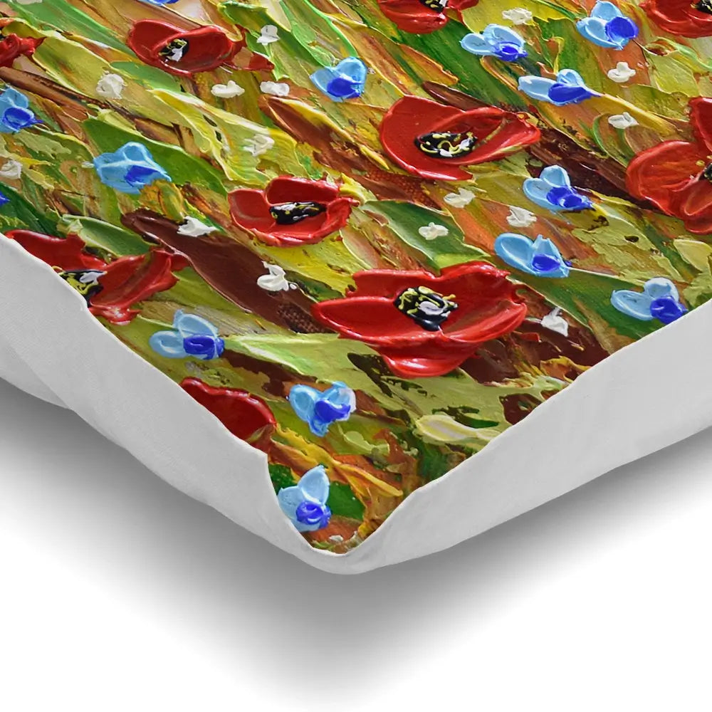 Poppies At Sunset Cushion Poppies At Sunset Cushion wall art product Olga Tkachyk