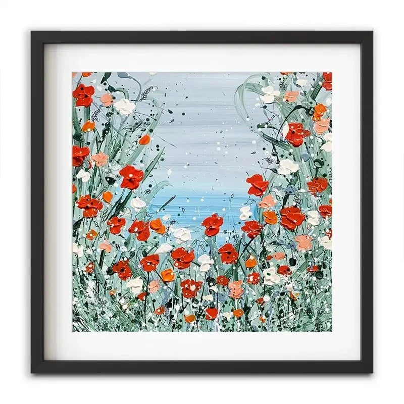 Poppies By The Sea Framed Art Print Poppies By The Sea Framed Art Print wall art product Charlotte Anna Reed