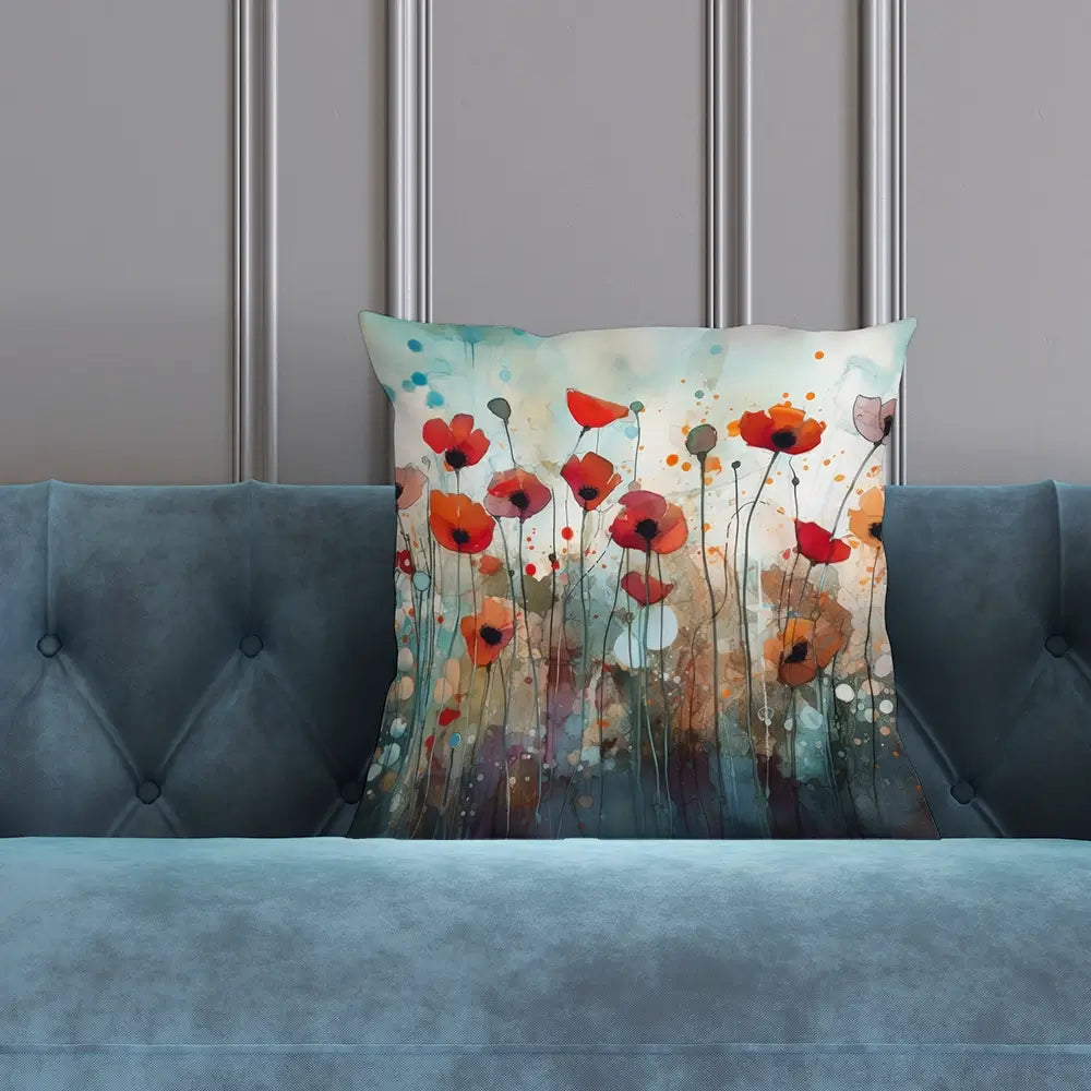 Poppies Cushion Poppies Cushion wall art product Art Print Shop