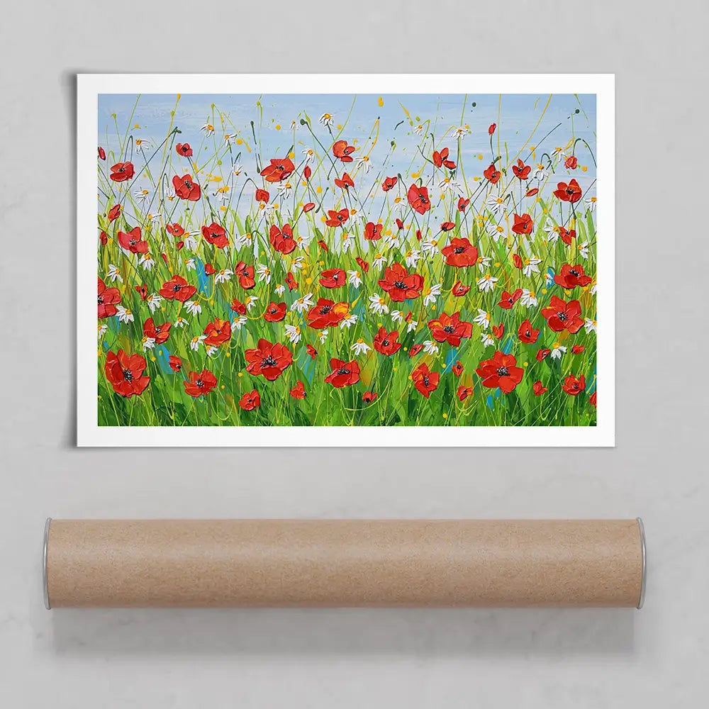 Poppies Galore Art Print Poppies Galore Art Print wall art product Olga Tkachyk