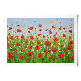 Poppies Galore Art Print Poppies Galore Art Print wall art product Olga Tkachyk