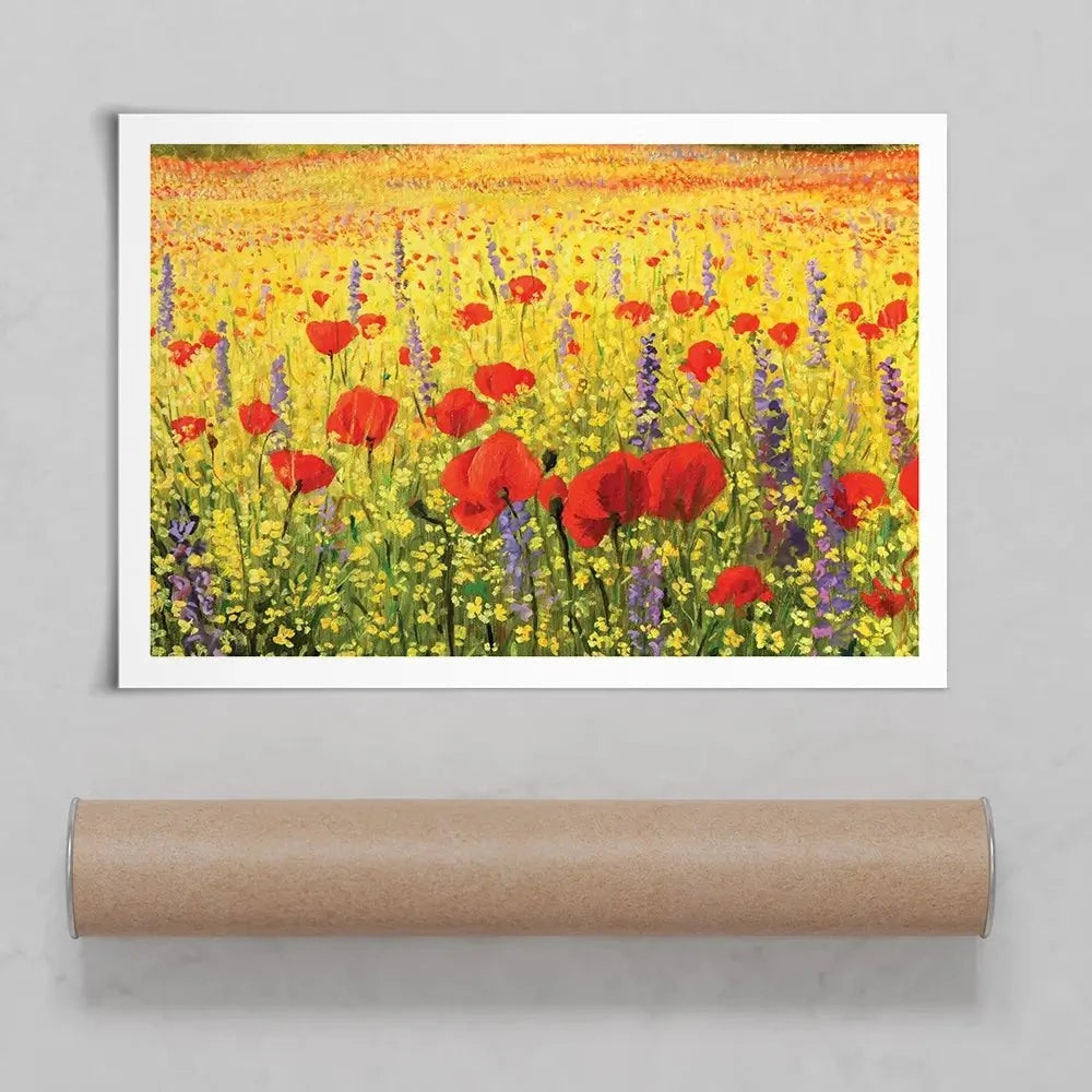 Poppies Oil Painting Art Print Poppies Oil Painting Art Print wall art product Kiril Stanchev / Shutterstock