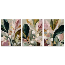Popping Botanicals Trio Canvas Print Popping Botanicals Trio Canvas Print wall art product IAmHomeStudio