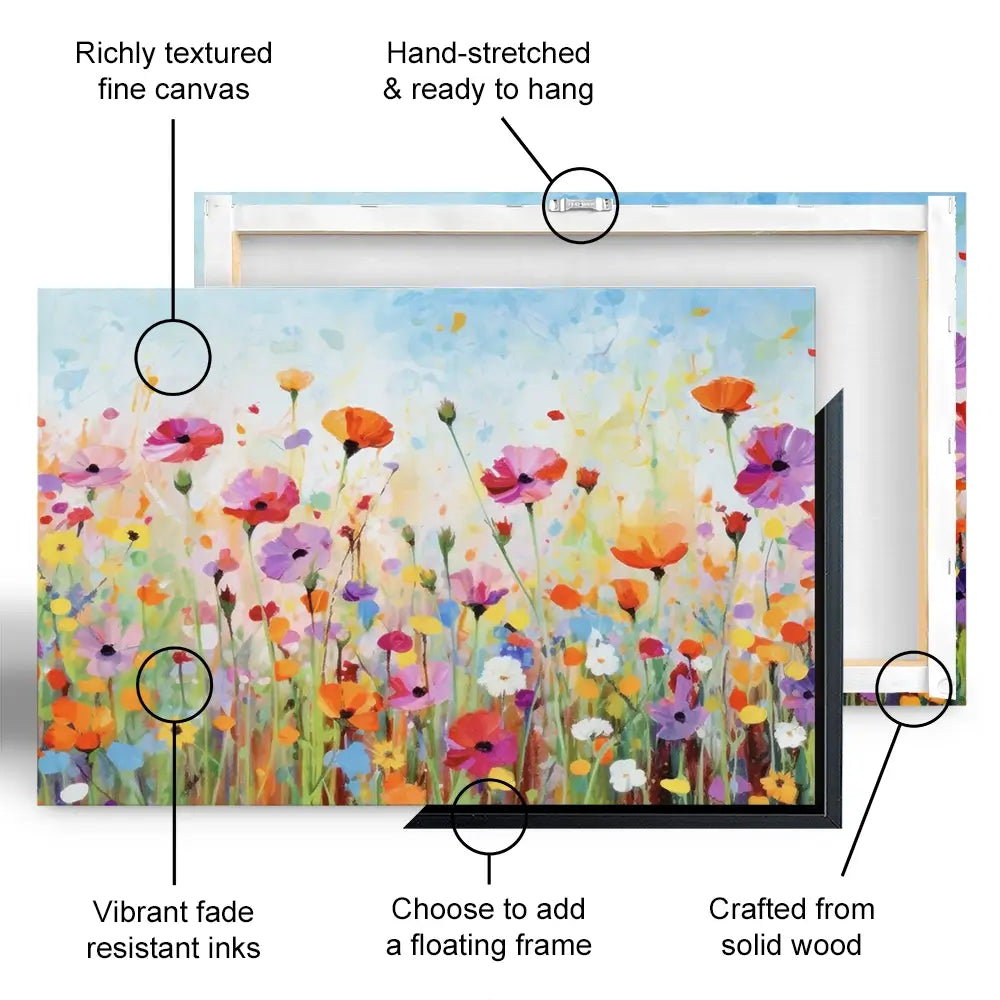 Popping Poppies Canvas Print Popping Poppies Canvas Print wall art product Gina Kelly - Independent