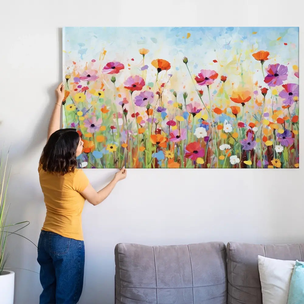 Popping Poppies Oversized Canvas Print Popping Poppies Oversized Canvas Print wall art product Art Print Shop