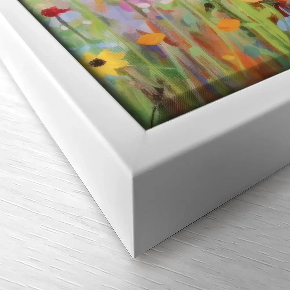 Popping Poppies Square Canvas Print Popping Poppies Square Canvas Print wall art product Art Print Shop