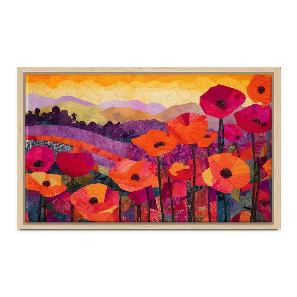 Poppy At Sunset Canvas Print Poppy At Sunset Canvas Print wall art product Treechild