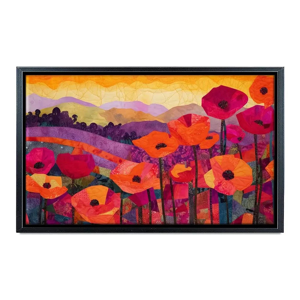 Poppy At Sunset Canvas Print Poppy At Sunset Canvas Print wall art product Treechild