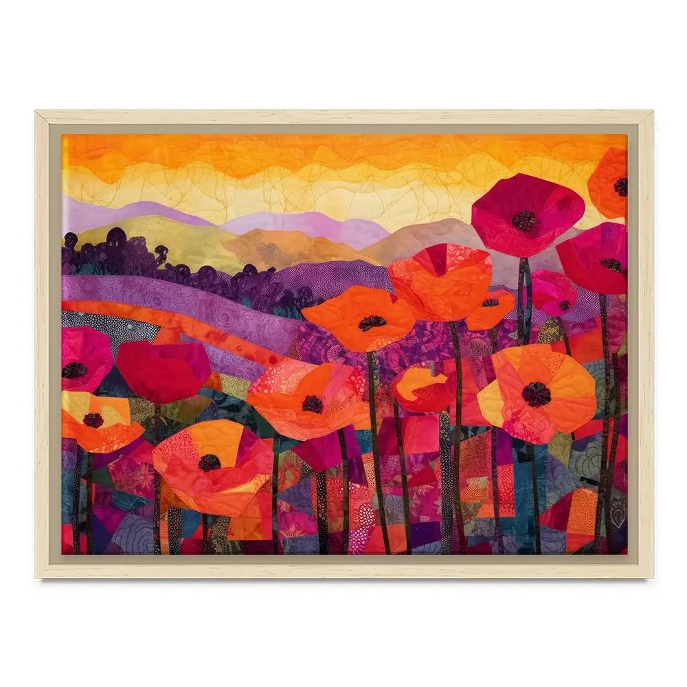 Poppy At Sunset Canvas Print Poppy At Sunset Canvas Print wall art product Treechild